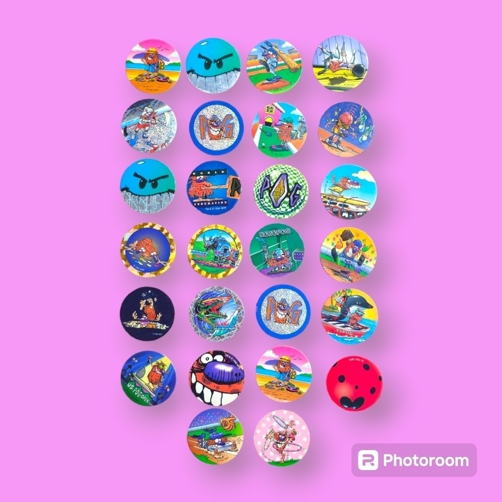 Vintage 1994 & 1995 POGS Set of 26